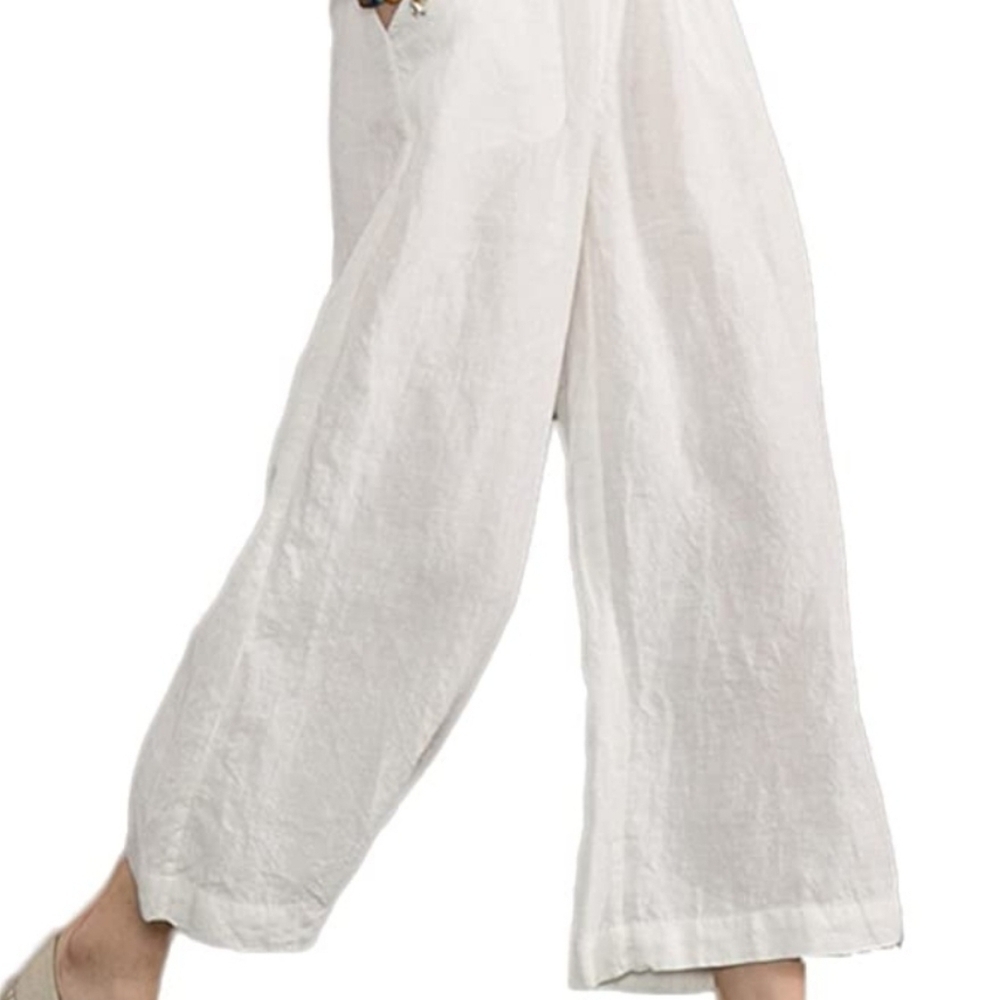 NWT Ecupper Women's Beachy Summergirl Coastal Palazzo pants. Size 5X.